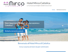 Tablet Screenshot of hotelmircocattolica.it